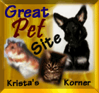 Krista's Korner-Great Pet Site Award